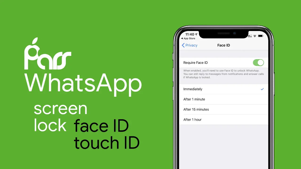 روش اصلی: فعال کردن Screen Lock در واتساپ